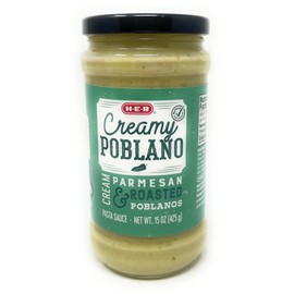 H‑E‑B Creamy Alfredo Poblano Pasta Sauce 15oz - 1 bottle