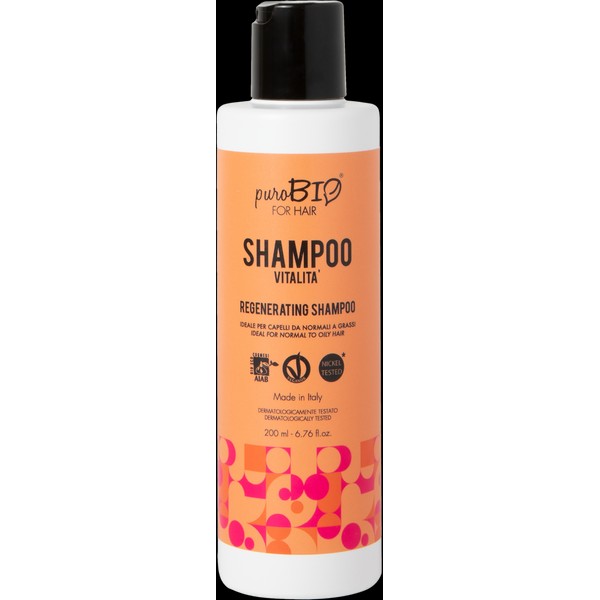 puroBIO Cosmetics FOR HAIR Regenerating Shampoo, 200 ml