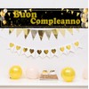 Decorazioni di buon compleanno, striscioni di buon compleanno, striscioni di