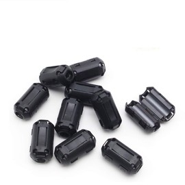 Topnisus [Pack of 10] Clip-on Ferrite EMI Cable Cores for Noise Suppressor Blocking RF-interfere EMI-interfere Improve Signal Integrity (7mm)