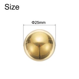 uxcell 1pcs Precision Solid Brass Bearing Balls 25mm Industrial Brass Ball Spheres for Machinery, Automotive, and DIY