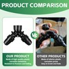 2 Way Y Splitter&1/2 Inch Drip Irrigation Tubing Faucet Connector