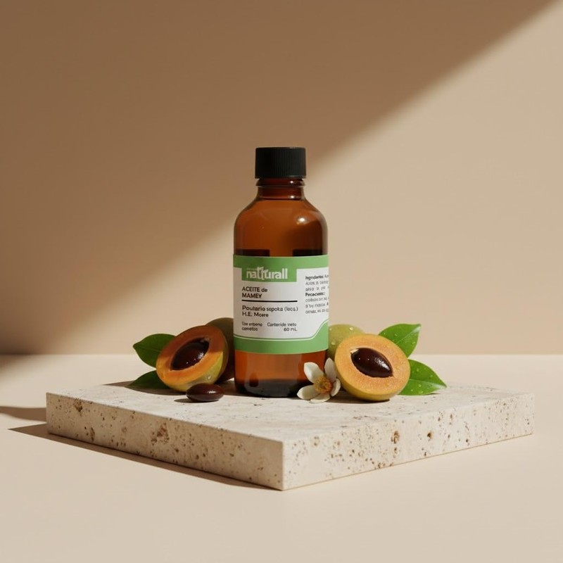 Aceite de Mamey 60 ml embellece cabello, piel, pestañas, cejas