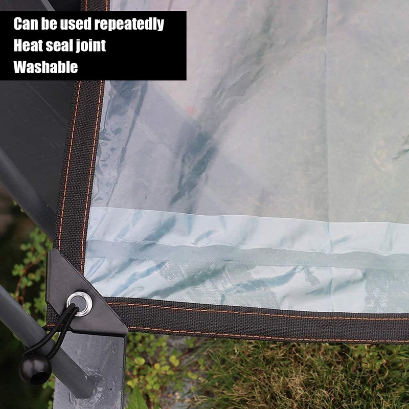Transparent Tarp Cold Insulation Garden Rainproof Clear Poly Tarp Plant