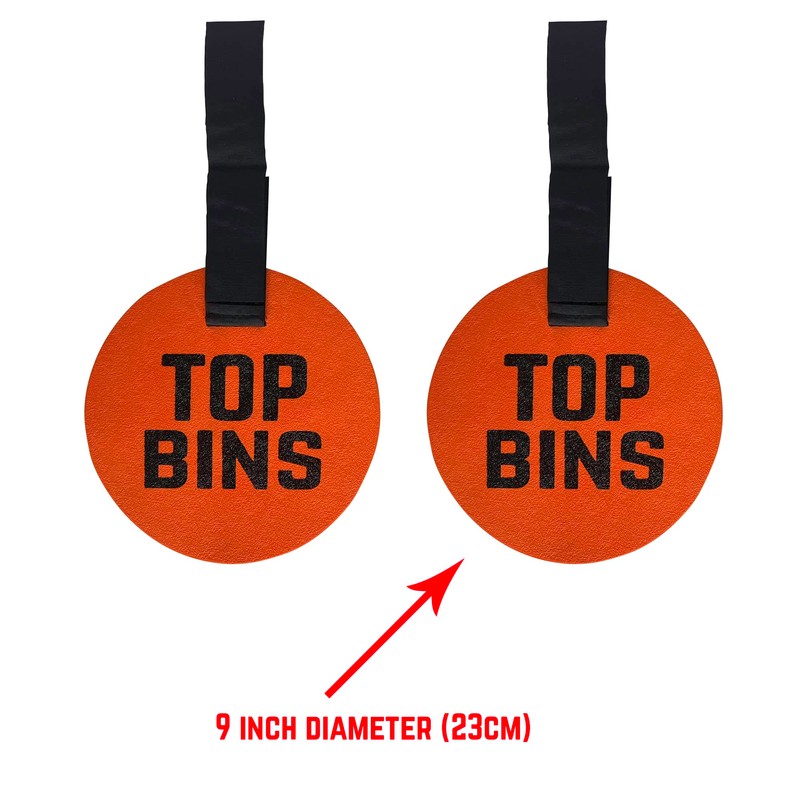 Top Bins Football Shooting Target, Football Gift, 2 x 9