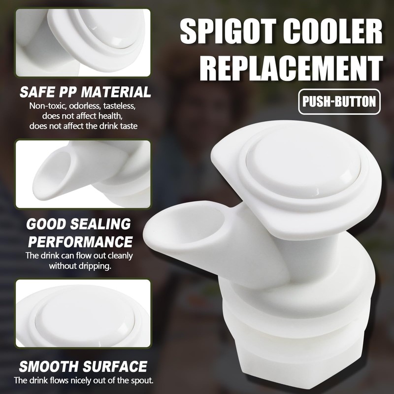 Bonsicoky 5 Pack Push Button Water Spigot - Cooler Spigot