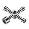 VEOIRXU Pack of 2 4-way triangular keys, triangular key, rubbish