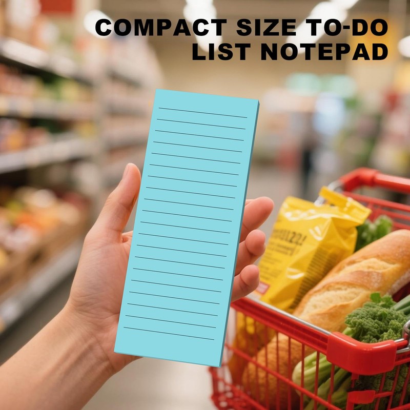 Magnetic Notepads Note Pads for Fridge with Full Magnet Back,