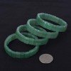 Natural Green Aventurine Gemstone Faceted 12mm Rectangle Beads Stretch Bracelet