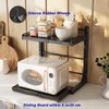 ABCOOL Retractable Microwave Oven Rack Pull Out Snap-in for Kitchen