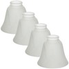 LIGHTACCENTS 4-Pack Ceiling Fan Light Covers -white Alabaster Glass Shade