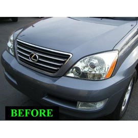 312 Motoring fits 2003-2010 Lexus GX470 GX 470 Chrome Grill Grille KIT 2004 2005 2006 2007 2008 2009 03 04 05 06 07 08 09 10