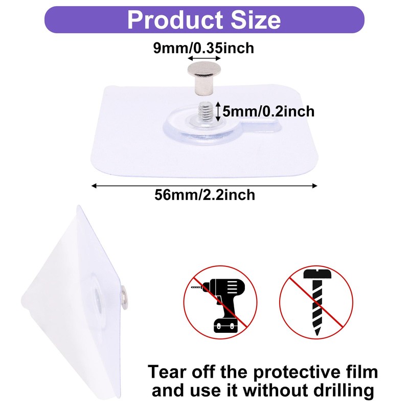 BENLIUDH Wall Hangers Without Nails, Adhesive Wall Hooks Picture Hangers