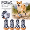Zapatos para Perros Transpirables,4 Piezas Botas para Perro Transpirable Antideslizantes,Suelas