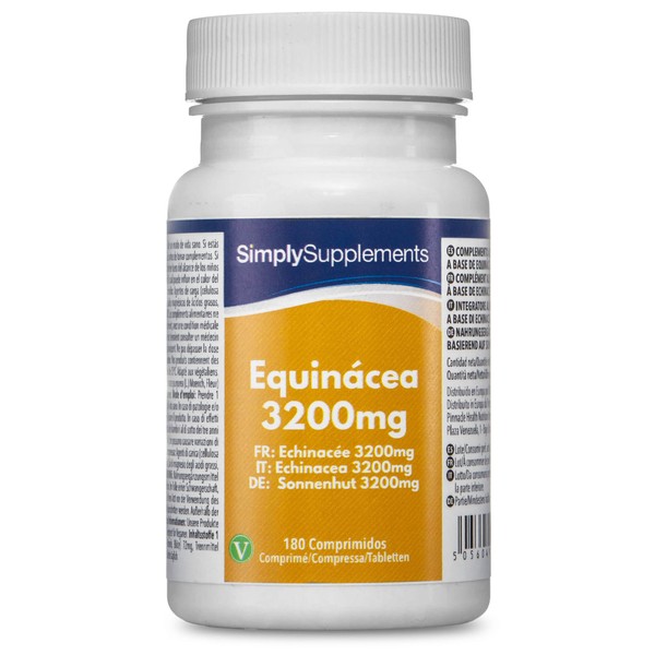 Echinacea 3200 mg - Suitable for Vegans - 360 Tablets - SimplySupplements