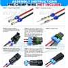 5-Pack (2-PIN) 30Amp Metri-Pack Waterproof Connector Terminals and Seals 12-10awg