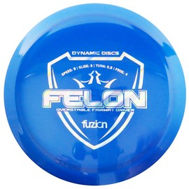 Dynamic Discs Fuzion Felon Fairway Driver Golf Disc [Colors May Vary] - 170-172g