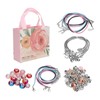 Charm Bracelet Making Kit Basic Bracelets Colored Beads Pendants Jewelry