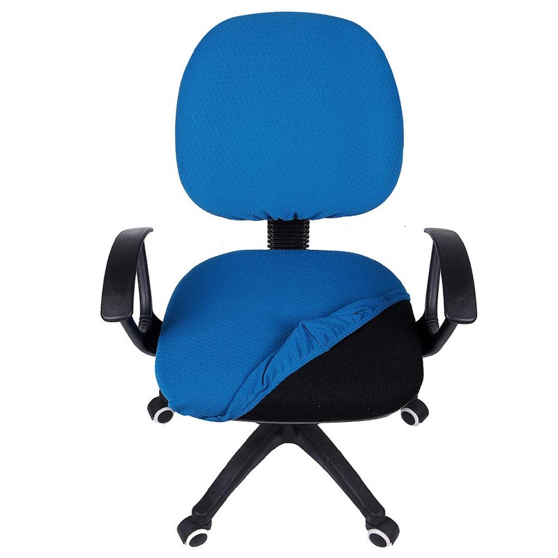 smiry Office Computer Chair Covers, Stretch Jacquard Universal Desk Rotating