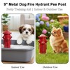 YiLifebes Small Dog Fire Hydrant Pee Post, 9" H Metal