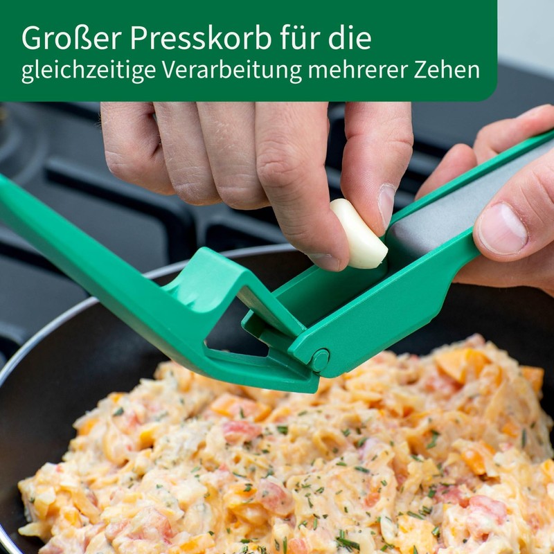 Chefkoch trifft Fackelmann Premium Garlic Press - Robust Stainless Steel