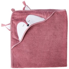 Pippi Unisex Baby Organic Bath Robe Swimwear Cover Up - Terry cloth Heather Rose