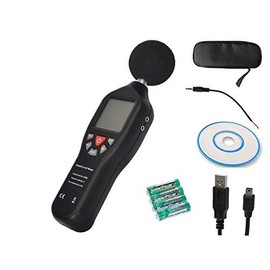 Digital Sound Level Decibel Meter 30-130dB Pressure Tester USB Auto Ranging with Internal Memory and Data Logging Function