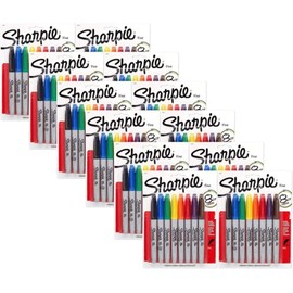 Sharpie Permanent Markers Fine Point Assorted Colors