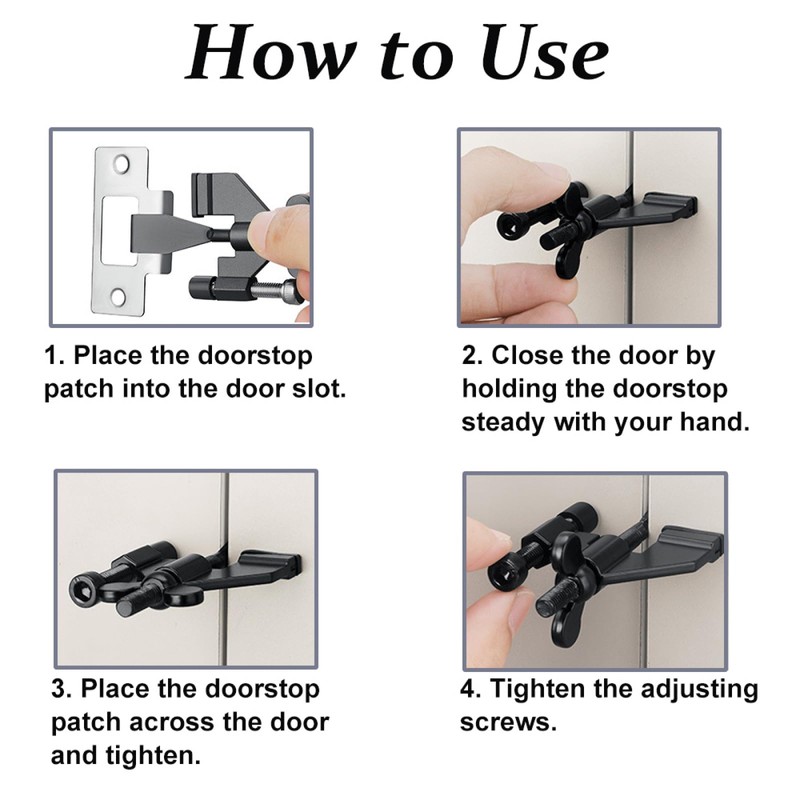 2 Pcs Portable Security Door Lock, Additional Safety and Privacy