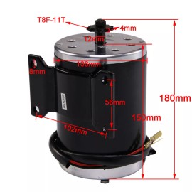 Unite 48v 1000W Brush Motor 11T Electric Scooter E Bike ATV Go Kart Bicycle Quad Trike