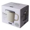 フォーライフ デュー ブリューイン マグカップ 325ml (茶こし・蓋付) グロス ホワイト 609Wht