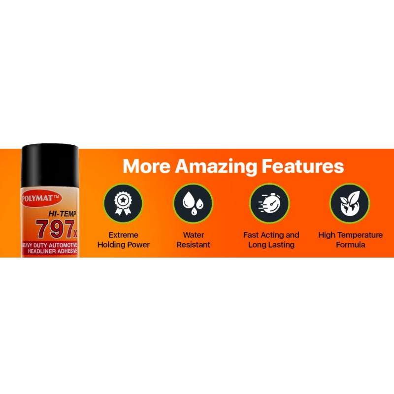 Polymat Heavy Duty 12ft x 45in Black S60 CARPET+4 CAN