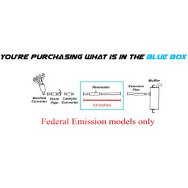 Northeastern Exhaust-Stainless Steel Resonator pipe Compatible With 2011-2013 Hyundai Tucson 2.0L, 2010-2013 Hyundai Tucson 2.4L, and 2011-2016 Kia Sportage 2.4L