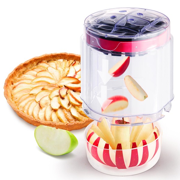 Newness 5.12-Inch Apple Slicer – Extra-Large, Ultra-Safe Stainless Steel Apple
