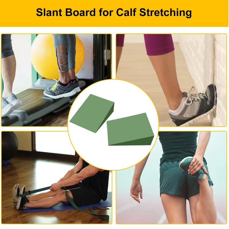 Squat Wedge Block, Squat Ramp Wedge, Calf Stretcher Slant Board,