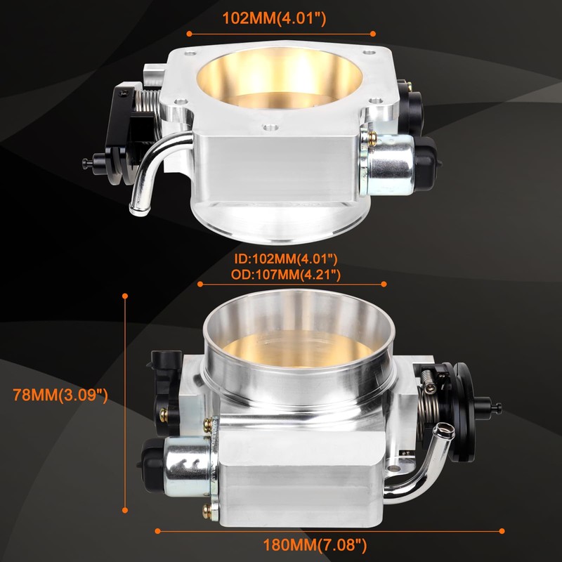 LOREADA LS 102mm Big Mouth Throttle Body for LS1 LS2