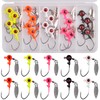 Fishing Jig Heads Kit 20pcs 1/16oz Flat Round Ball Head