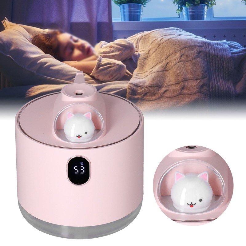 500ml Large Capacity Humidifier Spacecraft Night Light USB Charging Car