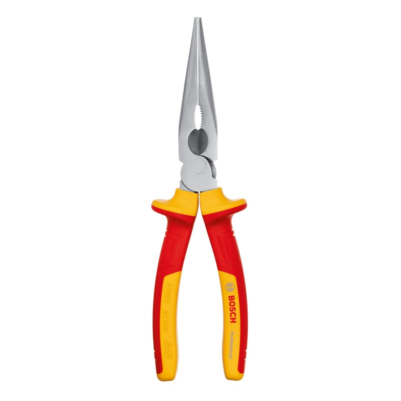 Bosch Professional VDE Long Nose Pliers Straight – 200 mm
