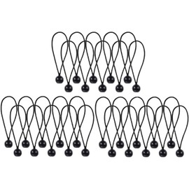 FJmark Rubber Bands, Light Trucks Seat Bands, Large, Medium, Ball Stopper, Easy Installation, Shatterproof, Multi-Purpose, Ball Bungees, 11.8 inches (30 cm), Pack of 30