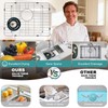 KINKIB Stainless Kitchen Sink Protector - 21" x 16" with