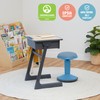 ECR4Kids Sitwell Wobble Stool with Cushion, Adjustable Height, Active Seating,