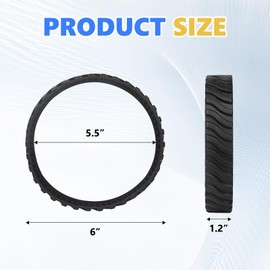 biteyued R0526100 Pool Cleaner Tire Track Replacement for MX8 Elite, MX6 Elite, MX8, Mx6 Pool Cleaner Tire Track(2 Pack)