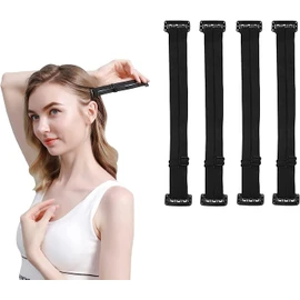 4 Pack Facelift Bands with Clips, Reusable Hairpin Facial Lifting Bands Invisible Facelift Patch Straps for Hair, Face Tape Lifting Invisible with String,Face Lift Bands with Hair Clips
