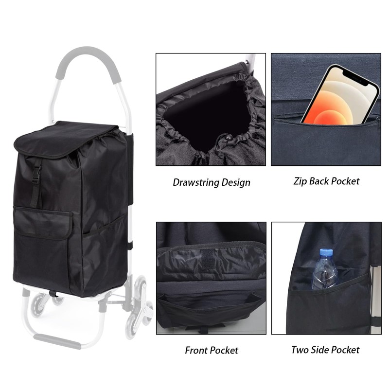 Replacement Bag for Grocery Cart/Shopping Cart - Waterproof Trolley Bags,