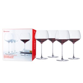 Spiegelau Willsberger Burgundy Wine Glasses, Set of 4, European-Made Lead-Free Crystal, Classic Stemmed, Dishwasher Safe, Professional Quality Red Wine Glass Gift Set, 25.6 oz