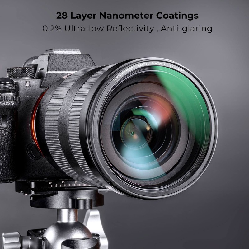 K&F Concept Nano X-Series Magnetic Polarising Filter 77 mm with