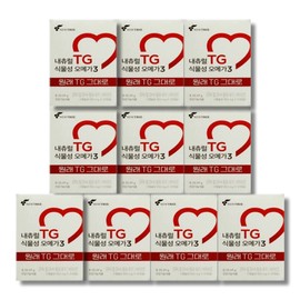 Nutri Natural TG Natural TG vegetable omega-3 30 capsules 10 boxes / 내츄럴 TG 식물성 오메가3 30캡슐 10박스