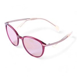 CHARMANT FG24513 ChocoSun Sunglasses, Women's, UV Protection, Blue Light Reduction, Driving, Light Color, Cute, Stylish,, RE (Red)