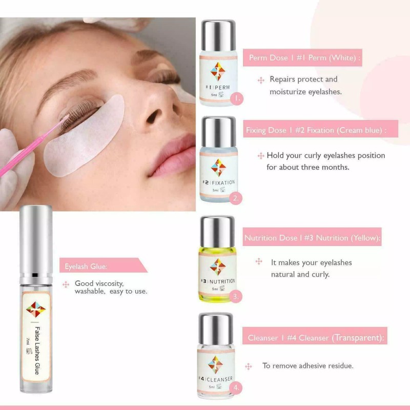 8 In 1 Eyelash Perm Kit Lash Lift Kit Semi-Permanent